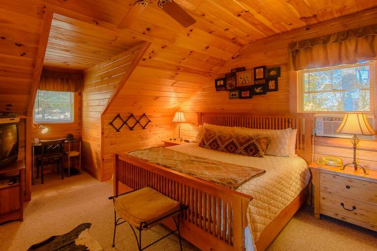 Master Bedroom with Bearskin Rug Master Bedroom with Bearskin Rug