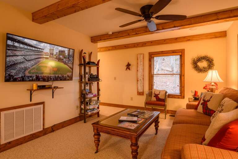 Appalachian Breeze Huge Smart TV in Den