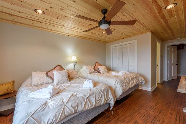 Downstairs Suite with 2 Queen Beds, Full Bathroom, and HD Smart TV