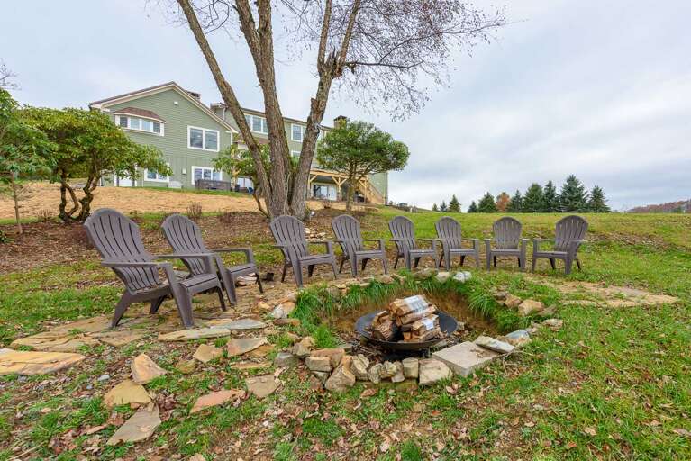 Fire Pit on Rear Grounds