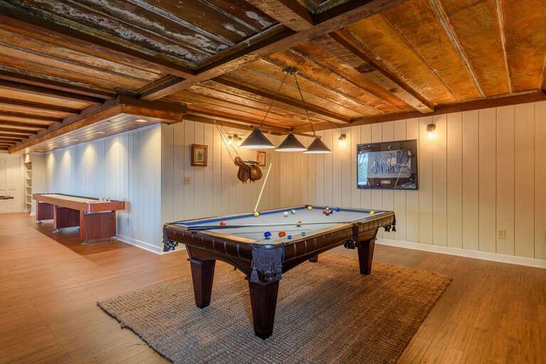 Game Room with Pool Table