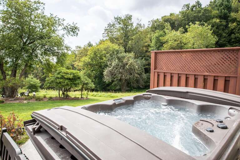 Hot Tub in Lower Courtyard