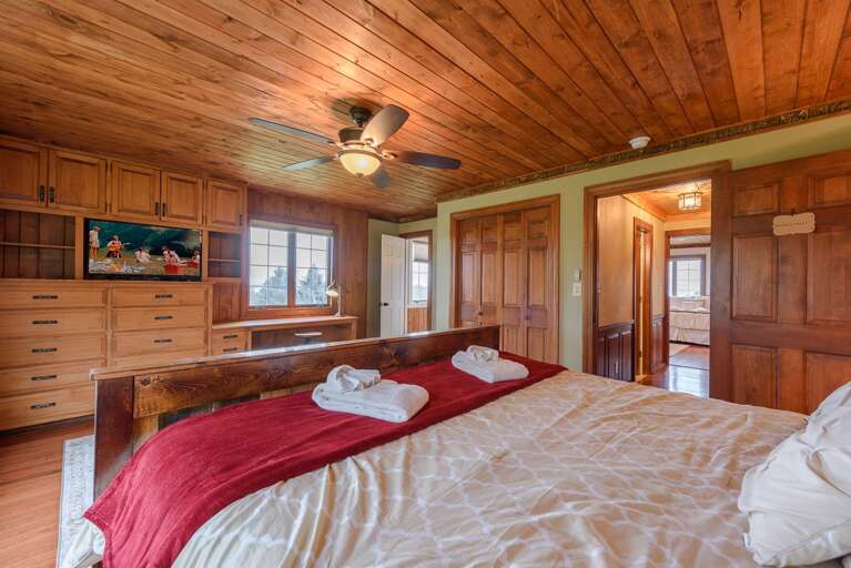 King Suite with HDTV and Ensuite Full Bathroom on Main Level