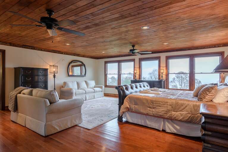 Primary Master Suite with King Bed and Sitting Area