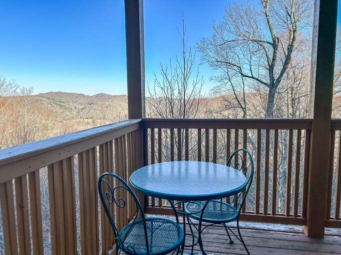 Bistro Table on the Deck