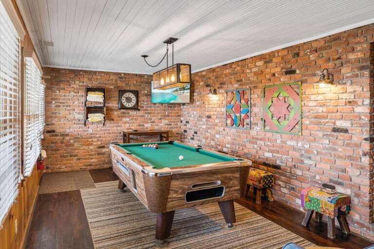 Game Room Leads to the Back Patio Game Room Leads to the Back Patio