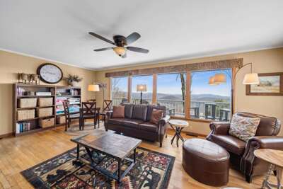 Multi-Mile Views Across a Wall of Windows in Main Living Area