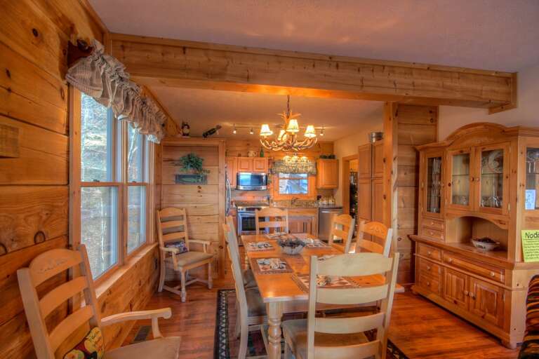 Dining area open to Kitchen