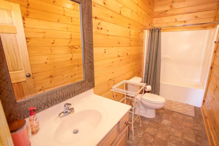 Ensuite bathroom for lower level bedroom