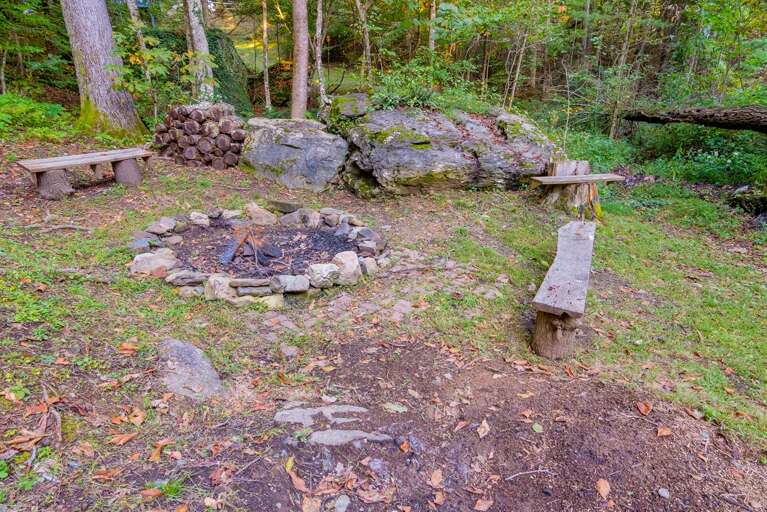 Fire Pit in the Yard Fire Pit in the Yard