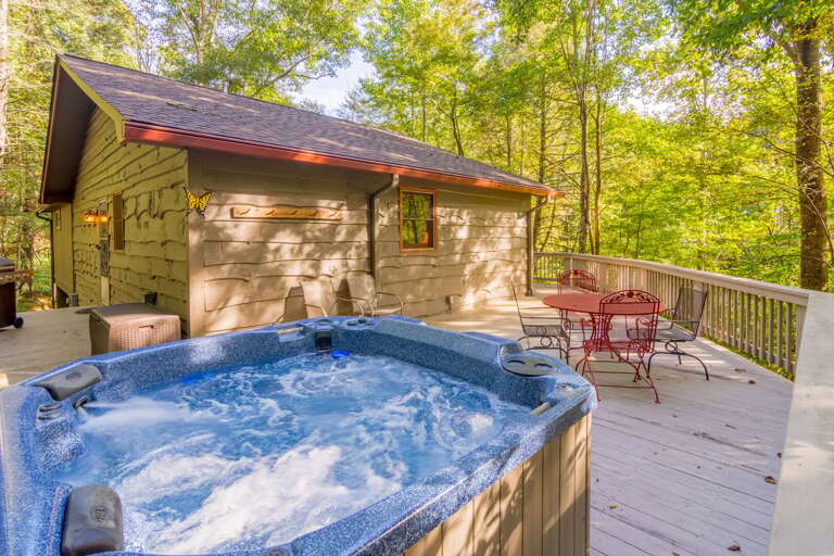 Hot Tub on the Back Porch Hot Tub on the Back Porch