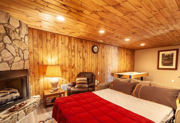 Queen Sleeper Sofa in Downstairs Den