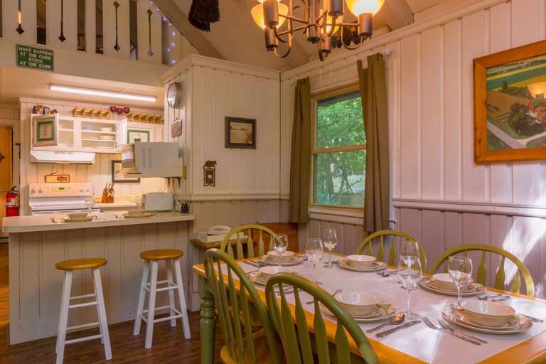 Benzine Farm Kitchen is Open to Living and Dining