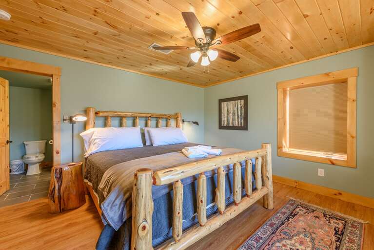 Downstairs King Suite with ensuite Full Bathroom