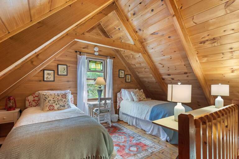 Two Twin Beds in the Loft Bedroom Opposite of the Queen Bed Two Twin Beds in the Loft Bedroom Opposite of the Queen Bed