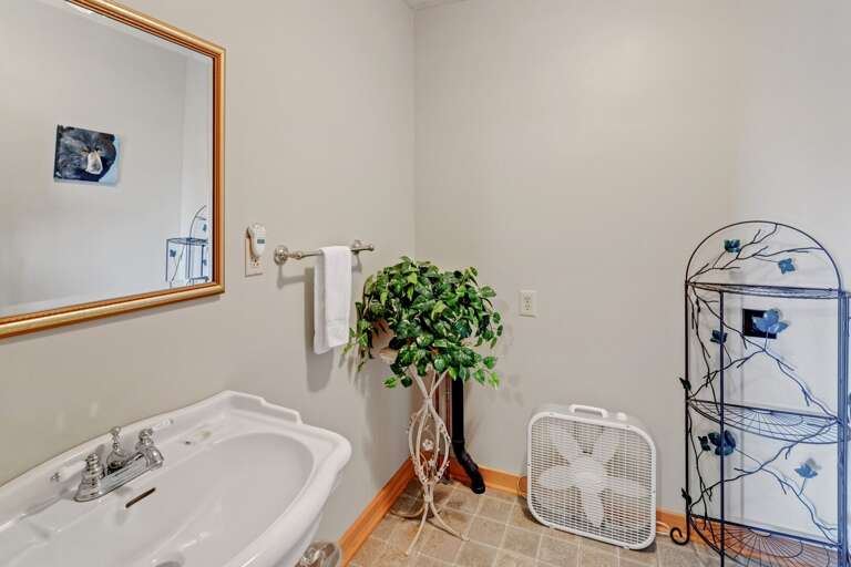 Half Bathroom in the Lower Level Family Room