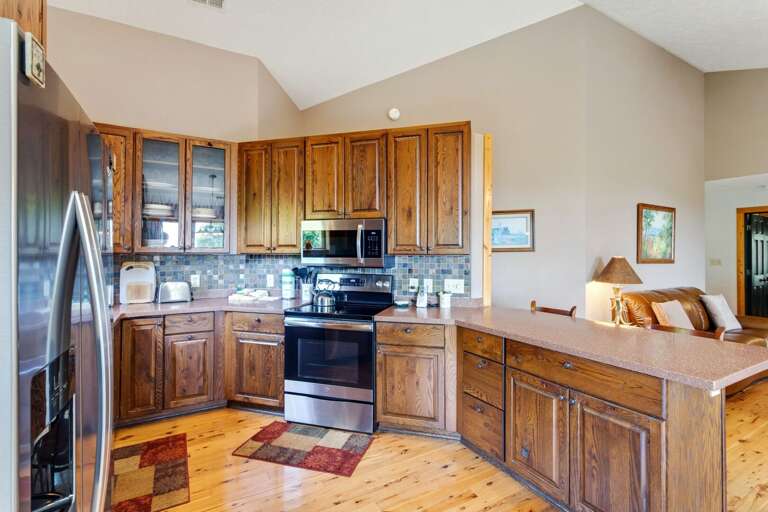 Kitchen Opens to the Living Room