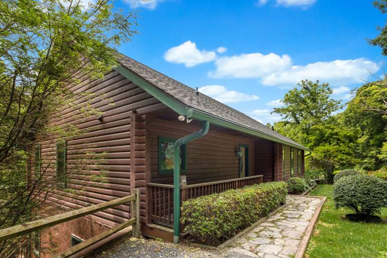 Stone Walkway and Level Front Entry