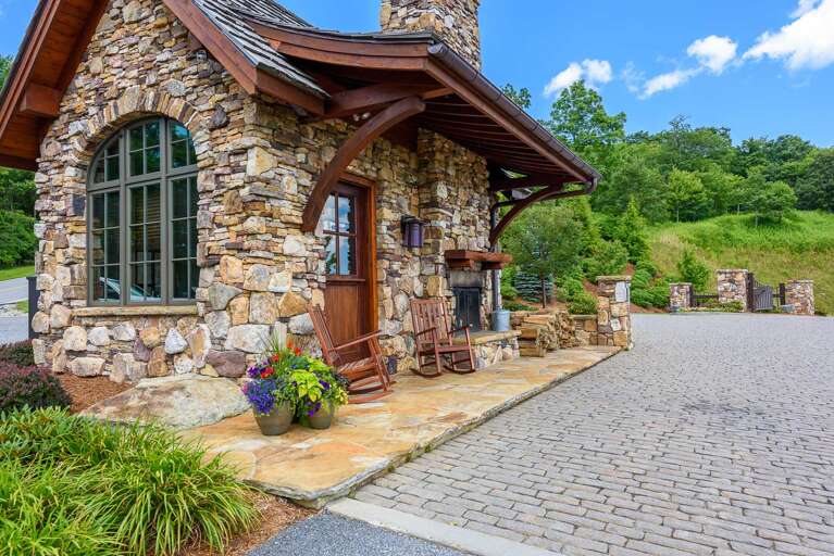 Front Security Gate House at Main Entrance Gate Front Security Gate House at Main Entrance Gate