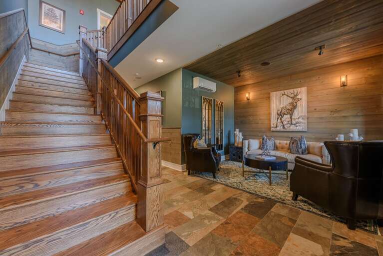 Main Level Common Parlor, Stairway to Upper Level, Elevator around the Corner as well! Main Level Common Parlor, Stairway to Upper Level, Elevator around the Corner as well!