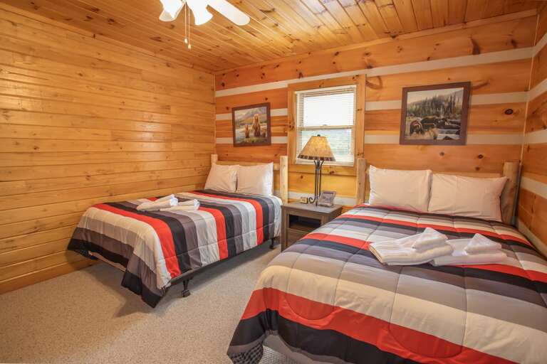 Bedroom on Main Level with Two Double Beds Bedroom on Main Level with Two Double Beds
