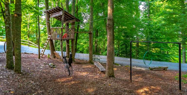 Entertainment in the yard for the kids