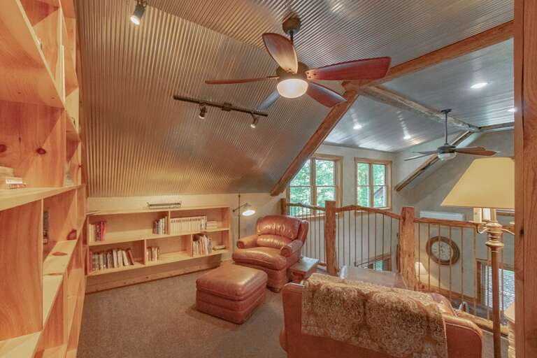 Loft overlooking the main floor living room