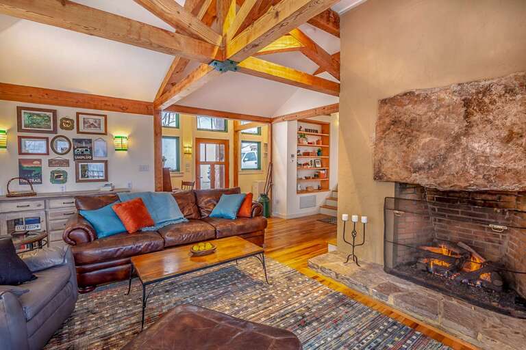 Spacious living area with comfortable seating