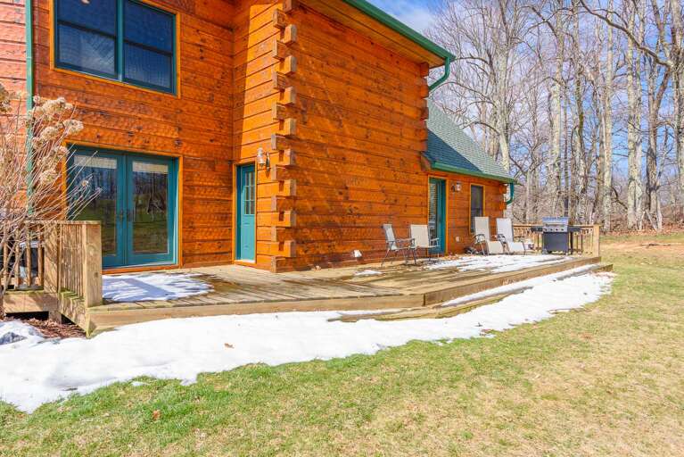 Camelot Lodge back deck Camelot Lodge back deck