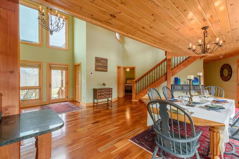 Dining area, open layout Dining area, open layout
