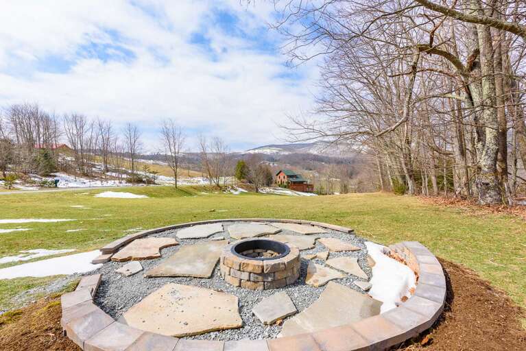 Fire pit , large yard bordered by pasture land offering room to play, privacy Fire pit , large yard bordered by pasture land offering room to play, privacy