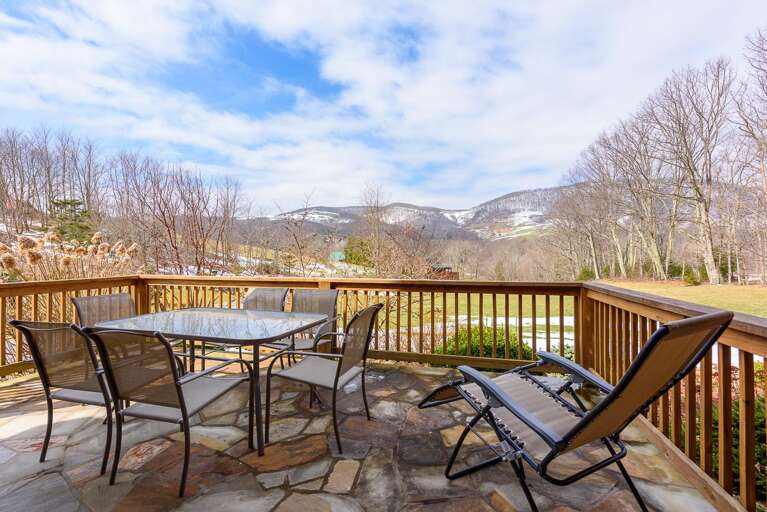 Patio with outdoor dining and beautiful view Patio with outdoor dining and beautiful view
