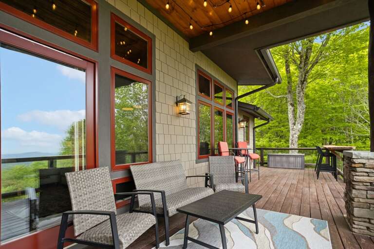 Lounge Furniture on Main Level Rear Deck