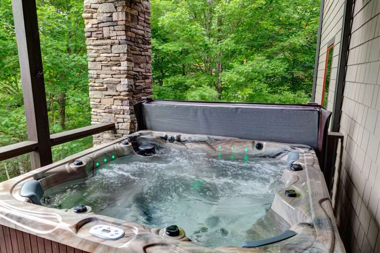 Private Hot Tub on Lower Rear Deck