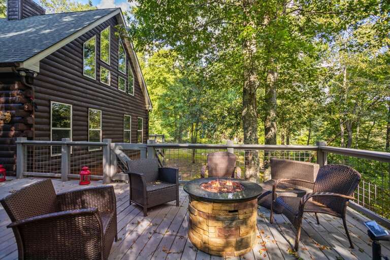 Firetable on Back Deck Firetable on Back Deck