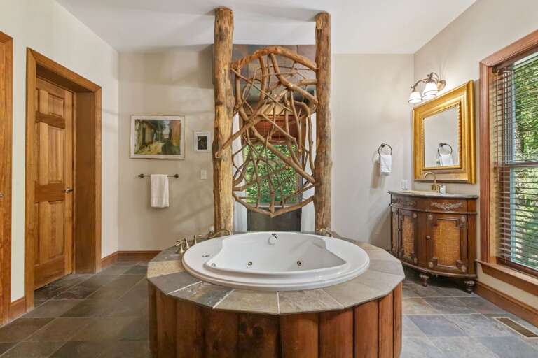 Master Bathroom with Central Round Jacuzzi-style Jetted Tub Master Bathroom with Central Round Jacuzzi-style Jetted Tub