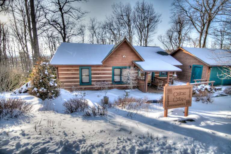 Celtic Cabin in the Snow