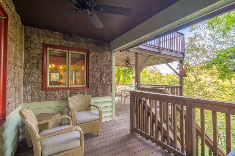 Cozy Outdoor Seating Area outside of Master Suite