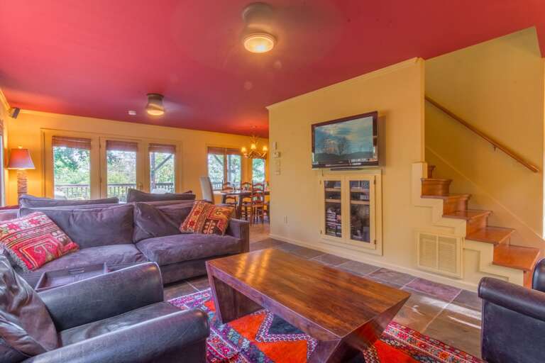 Living Room with HDTV and DVD Player