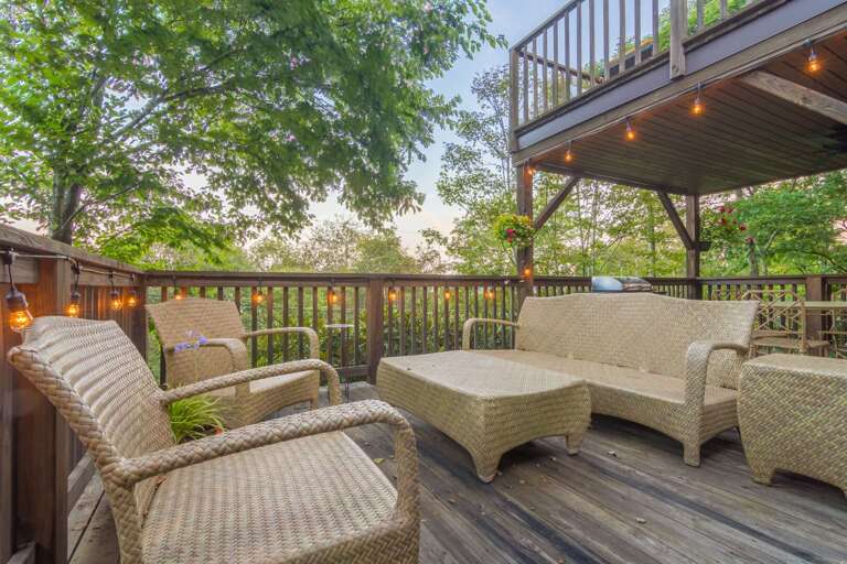 Outdoor Living Area on Main Level Rear Deck