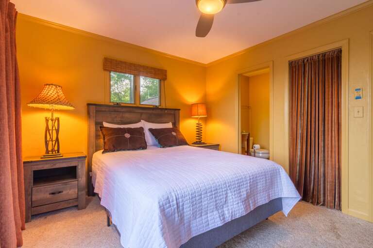 Upstairs Queen Bedroom Suite with Ensuite Full Bathroom