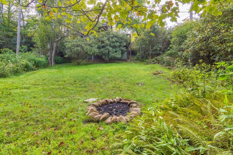 Back Yard with Fire Pit