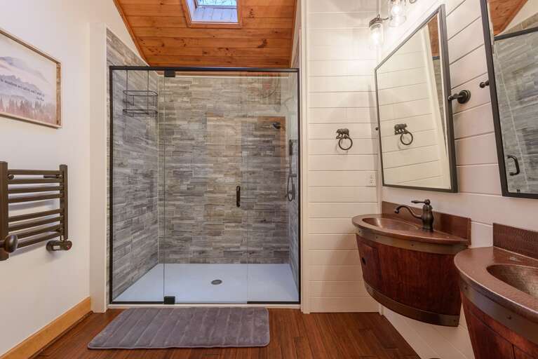 Large Shower in Full Bathroom