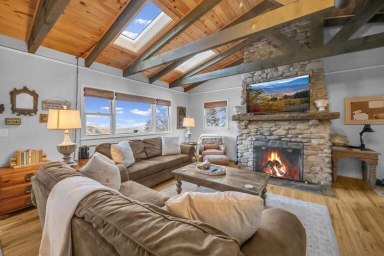Enjoy the views from the Cozy Living Room