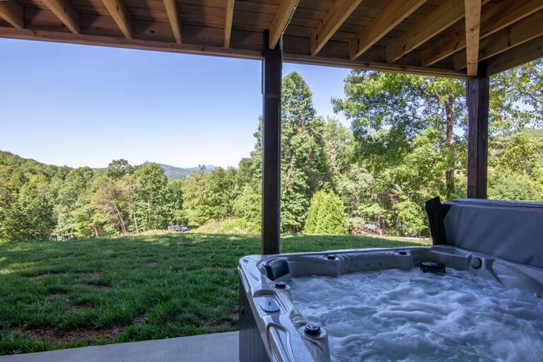 Hot Tub on Lower Courtyard, accesses Back Yard