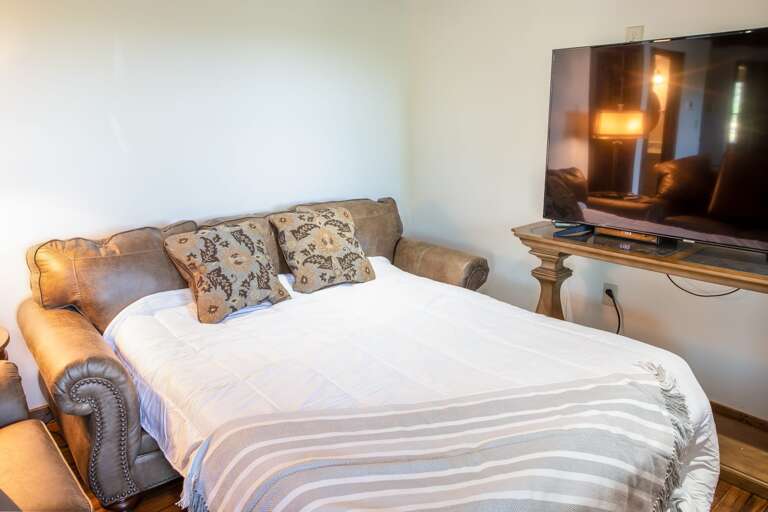 Queen Sleeper Sofa in Downstairs Family Room