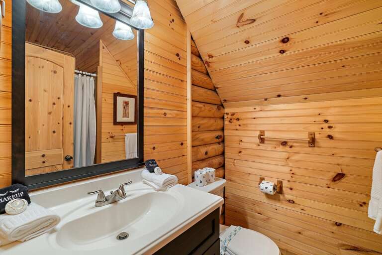 Private Bathroom in the Second Upper Level Queens Bedroom with Step-In Shower