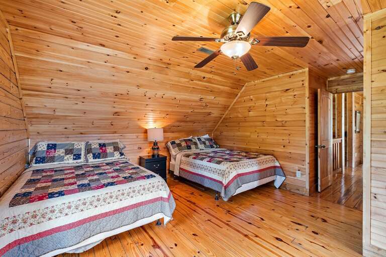 Second Upstairs Bedroom with Two Queen Beds