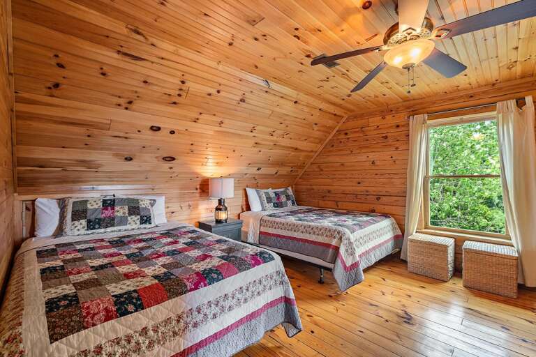 Upstairs Bedroom with Two Queen Beds