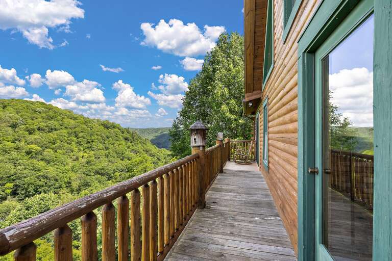 Wrap Around Deck with Covered and Uncovered Space